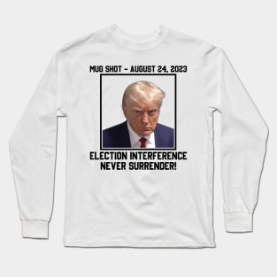 Free Trump Never Surrender Trump Photo Long Sleeve T-Shirt